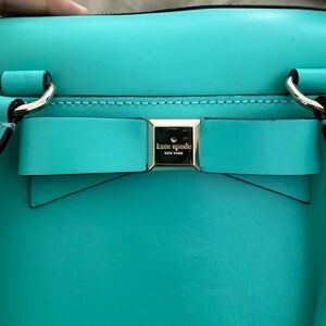 Kate Spade Montford Park Ashton Turquoise Bow Detail Shoulder Bag